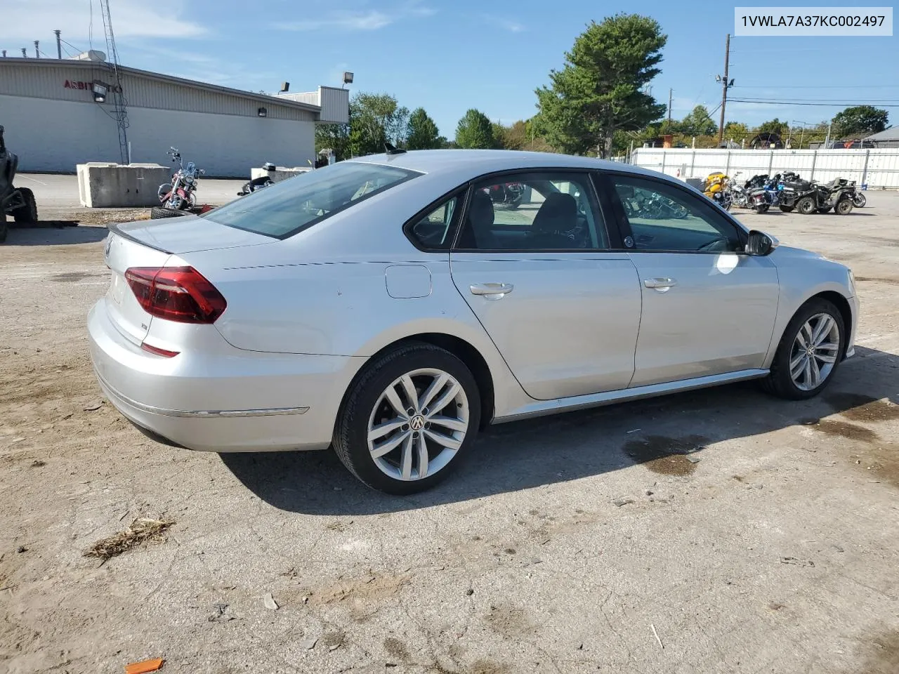 2019 Volkswagen Passat Wolfsburg VIN: 1VWLA7A37KC002497 Lot: 72116944