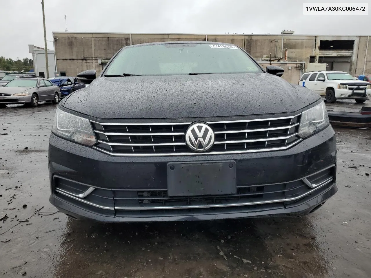 2019 Volkswagen Passat Wolfsburg VIN: 1VWLA7A30KC006472 Lot: 72416044