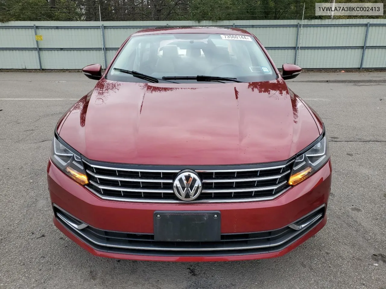 2019 Volkswagen Passat Wolfsburg VIN: 1VWLA7A38KC002413 Lot: 73560144