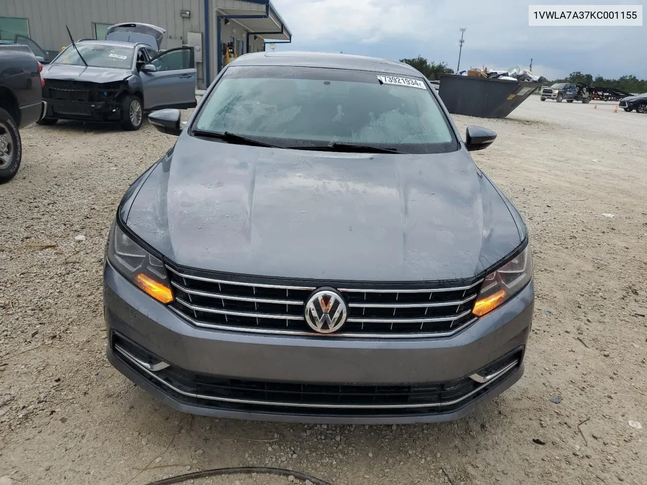 2019 Volkswagen Passat Wolfsburg VIN: 1VWLA7A37KC001155 Lot: 73921934