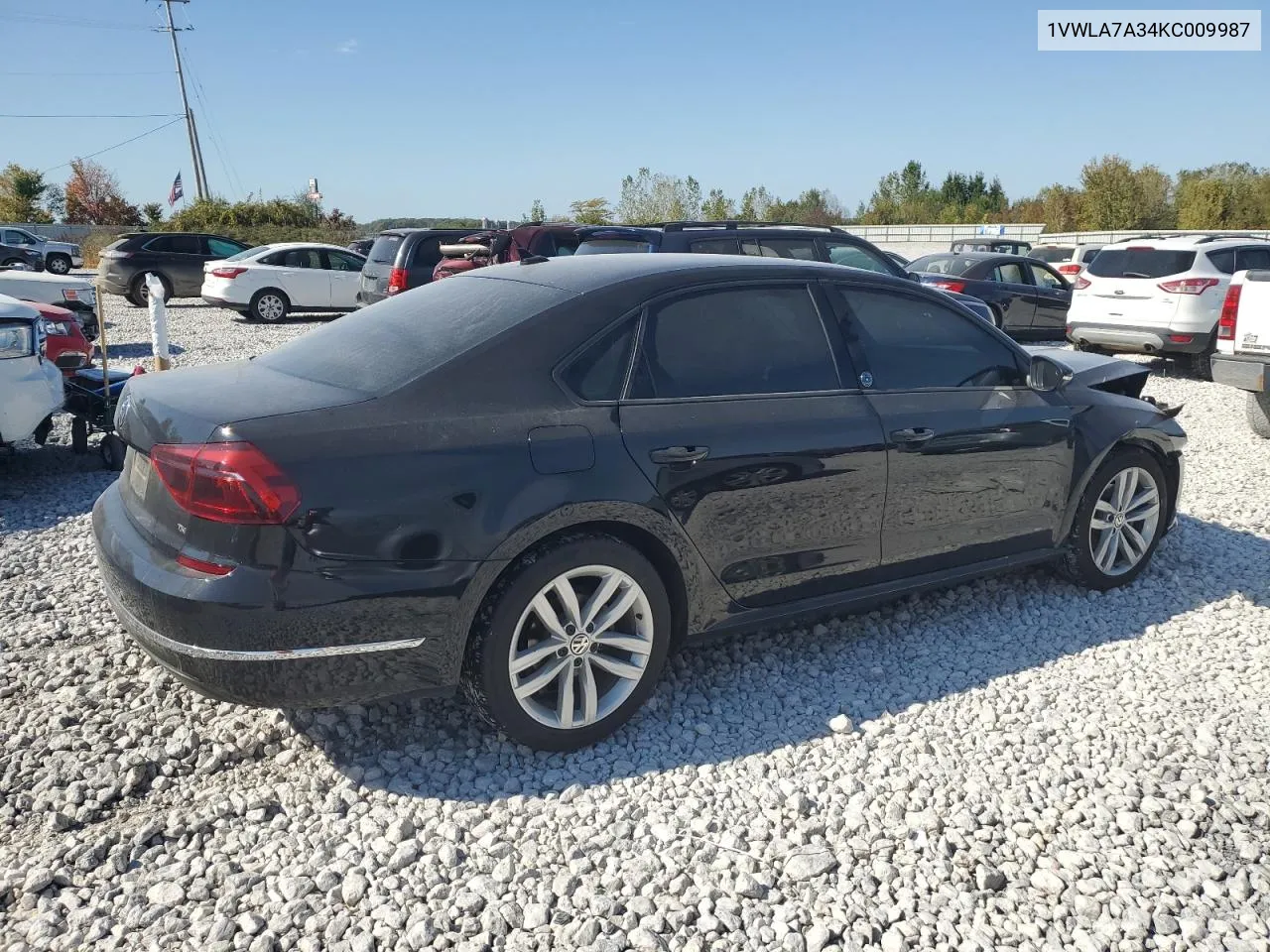 1VWLA7A34KC009987 2019 Volkswagen Passat Wolfsburg