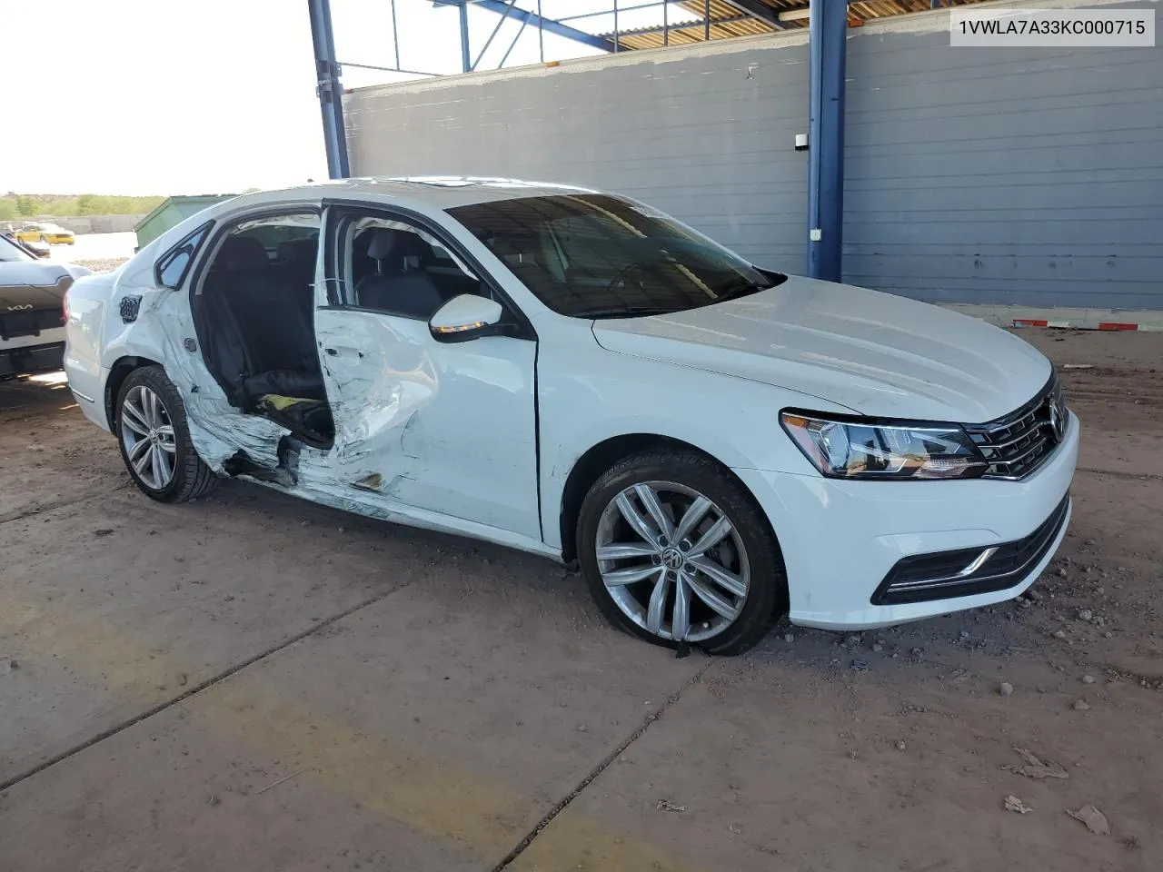 2019 Volkswagen Passat Wolfsburg VIN: 1VWLA7A33KC000715 Lot: 74399244