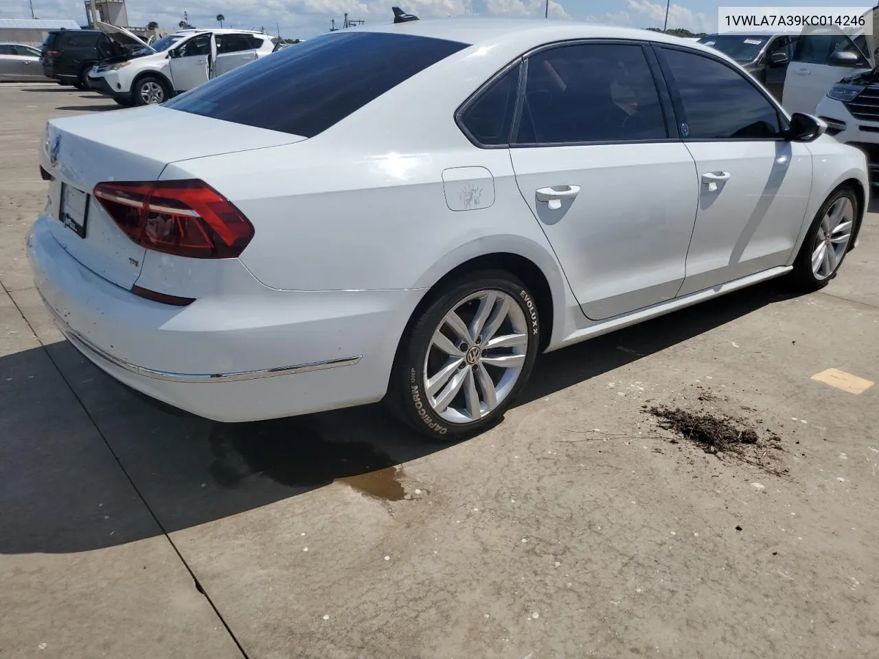 2019 Volkswagen Passat Wolfsburg VIN: 1VWLA7A39KC014246 Lot: 77503464