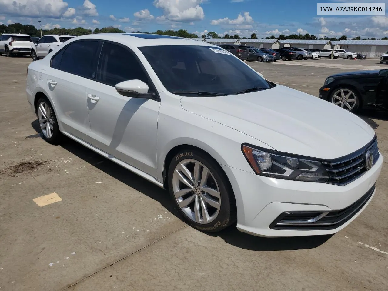 2019 Volkswagen Passat Wolfsburg VIN: 1VWLA7A39KC014246 Lot: 77503464