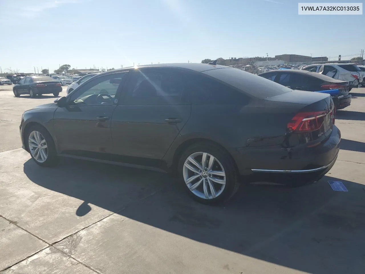 2019 Volkswagen Passat Wolfsburg VIN: 1VWLA7A32KC013035 Lot: 78142424