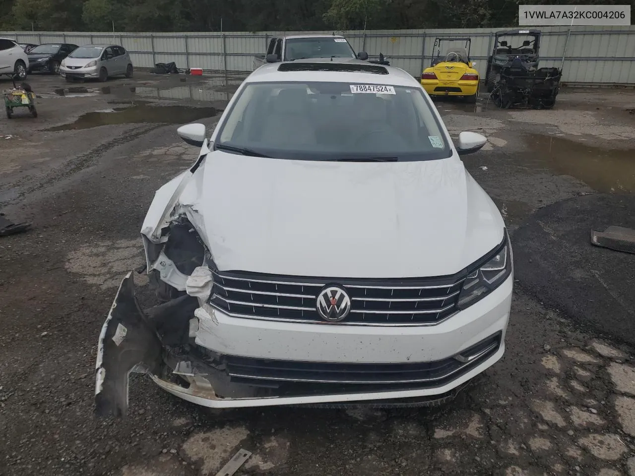 2019 Volkswagen Passat Wolfsburg VIN: 1VWLA7A32KC004206 Lot: 78847524