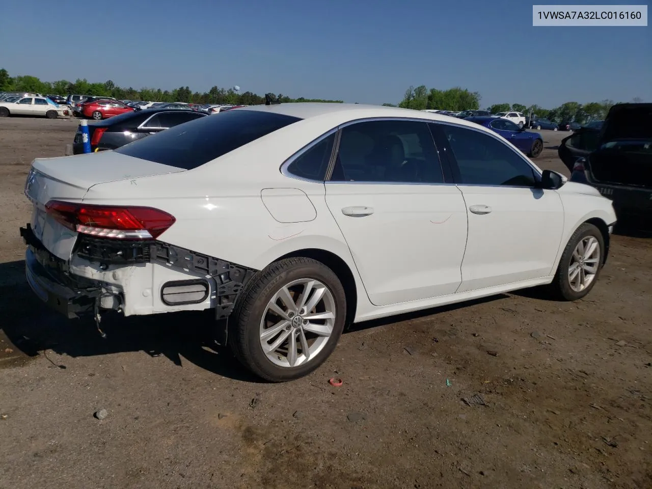 1VWSA7A32LC016160 2020 Volkswagen Passat Se