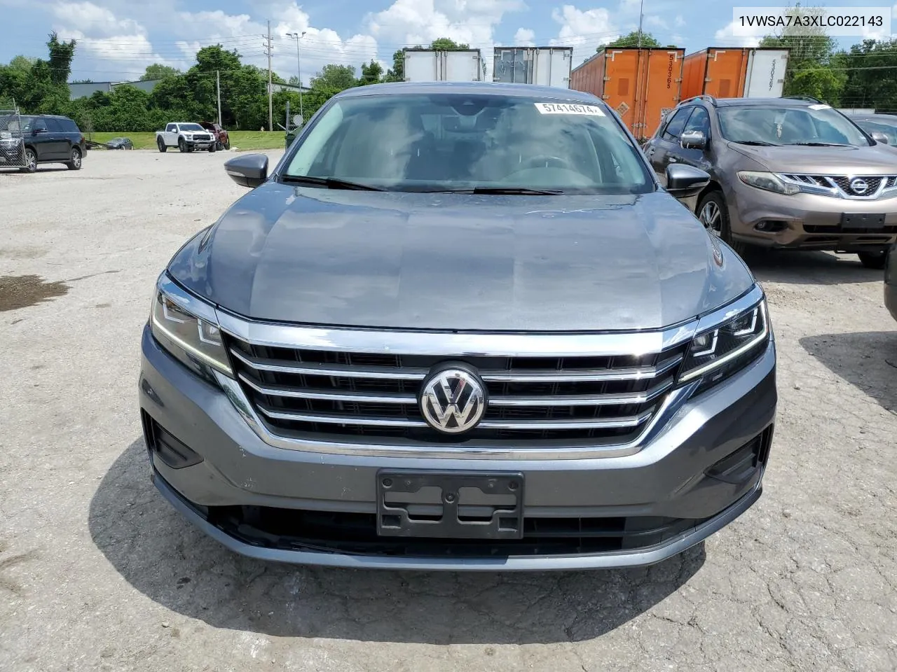 2020 Volkswagen Passat Se VIN: 1VWSA7A3XLC022143 Lot: 57414674