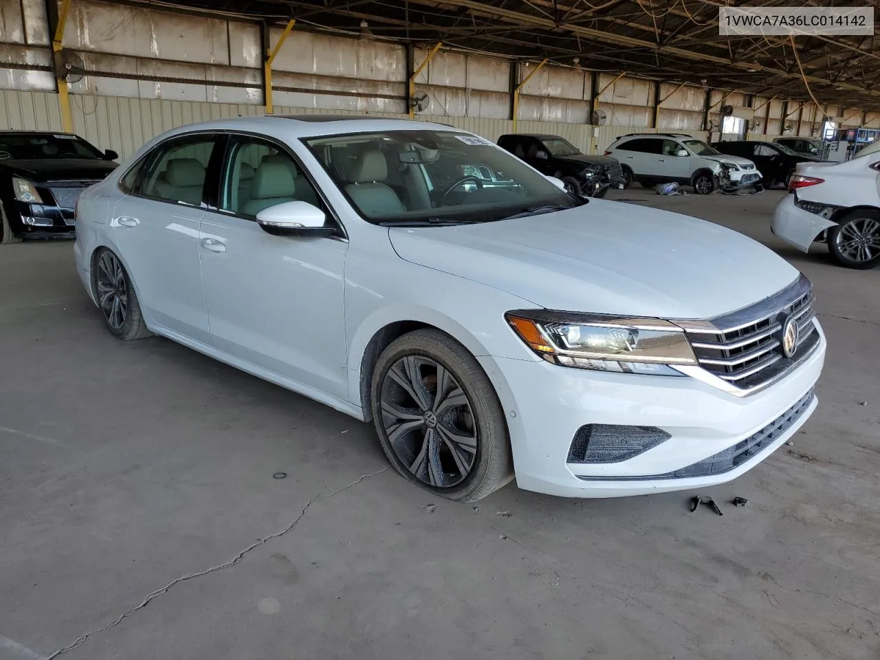 2020 Volkswagen Passat Sel VIN: 1VWCA7A36LC014142 Lot: 57782774