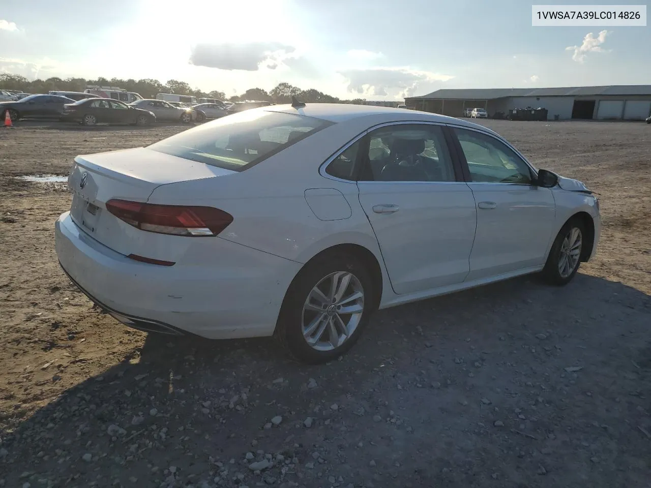 1VWSA7A39LC014826 2020 Volkswagen Passat Se