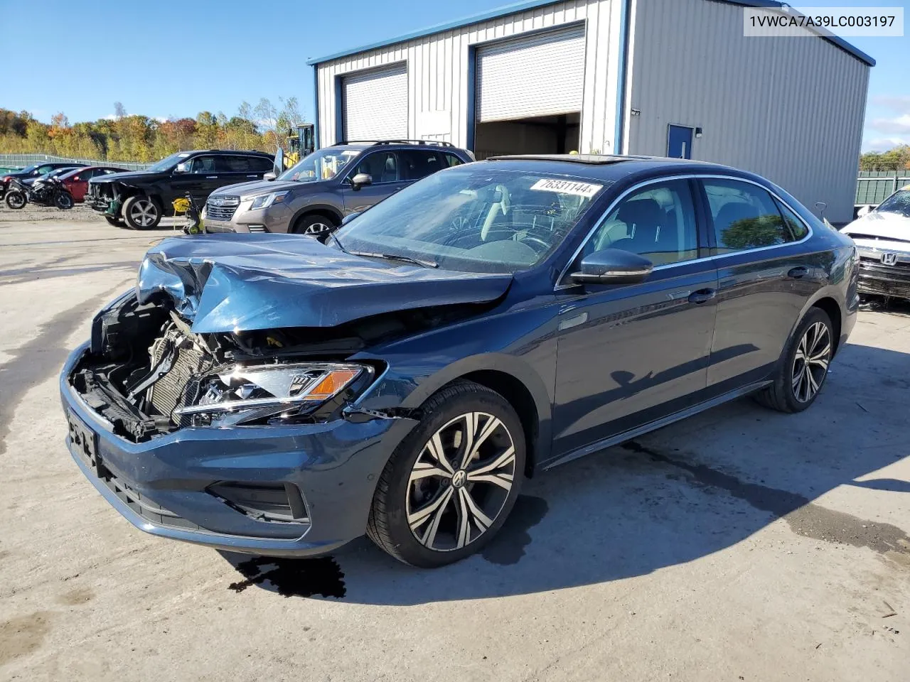 2020 Volkswagen Passat Sel VIN: 1VWCA7A39LC003197 Lot: 76331144