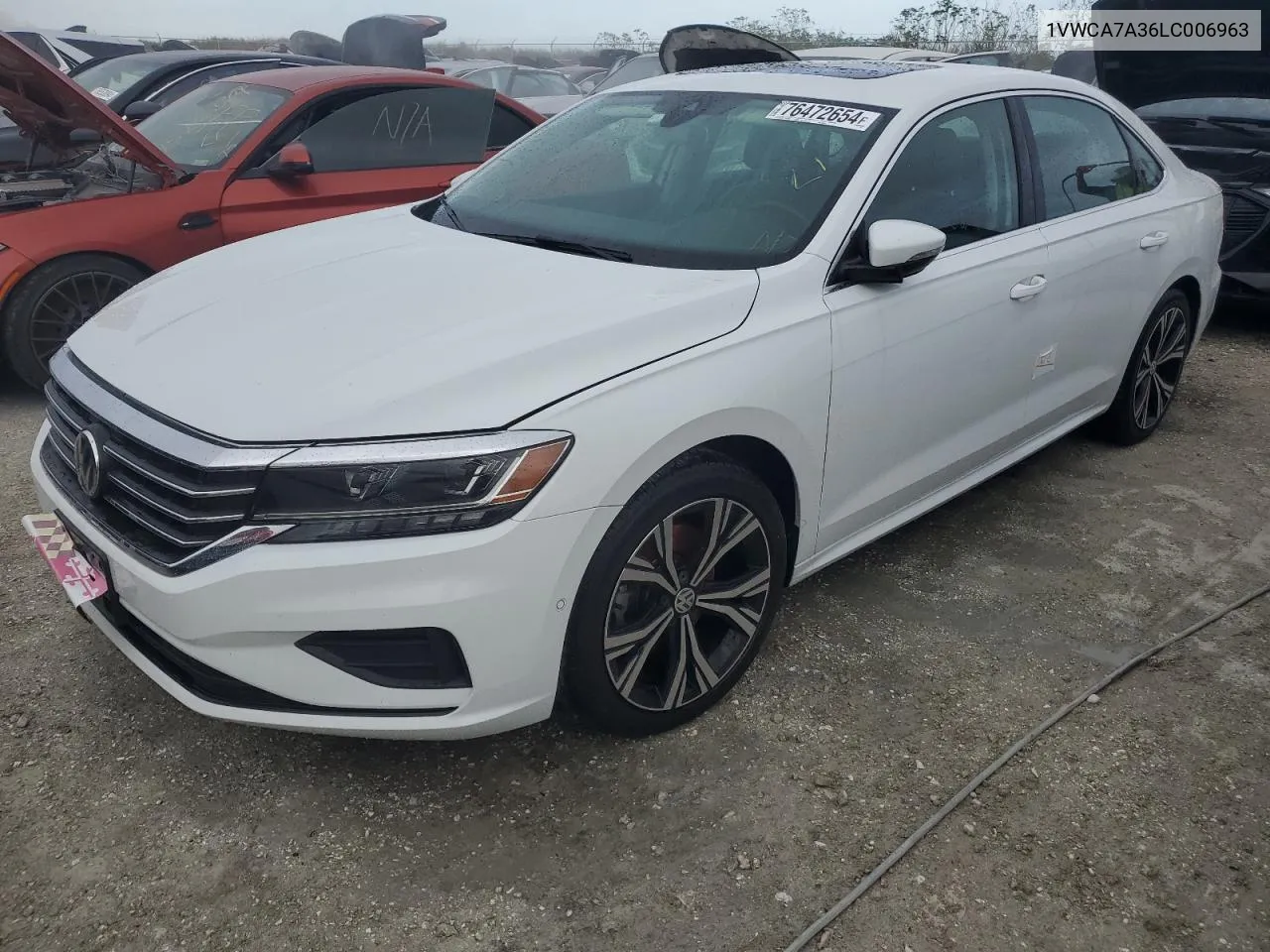 2020 Volkswagen Passat Sel VIN: 1VWCA7A36LC006963 Lot: 76472654