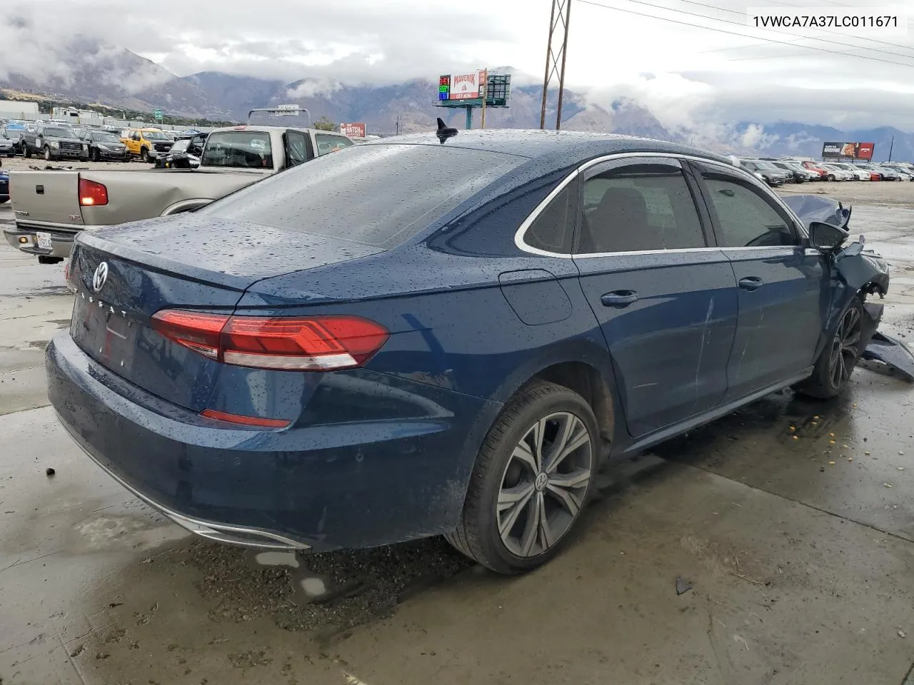 2020 Volkswagen Passat Sel VIN: 1VWCA7A37LC011671 Lot: 76736124