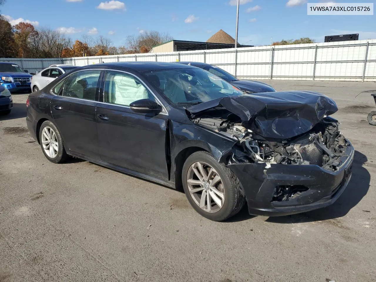 2020 Volkswagen Passat Se VIN: 1VWSA7A3XLC015726 Lot: 78462344