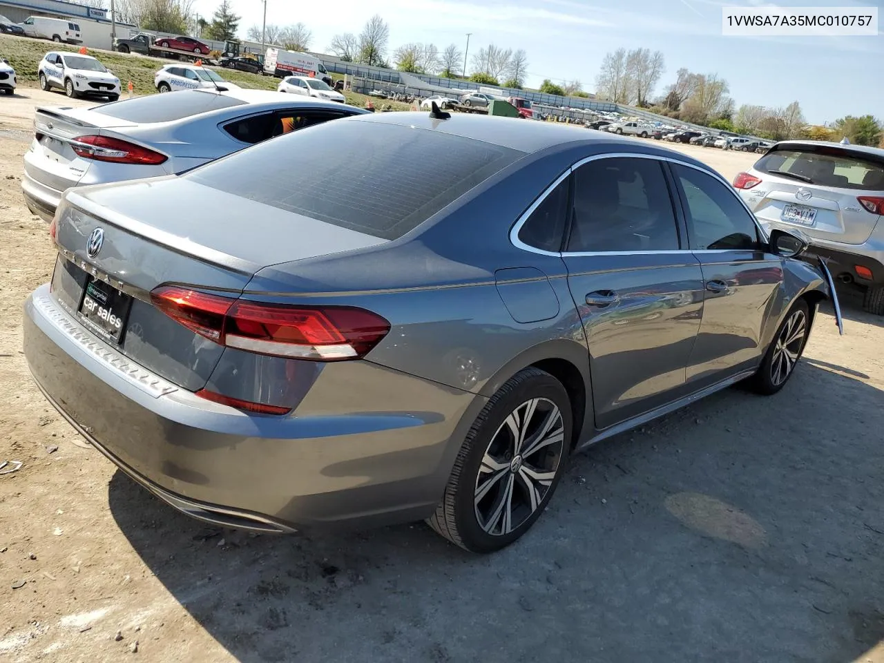 2021 Volkswagen Passat Se VIN: 1VWSA7A35MC010757 Lot: 48920104