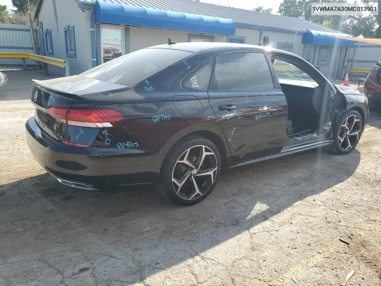 2021 Volkswagen Passat R-Line VIN: 1VWMA7A30MC013901 Lot: 71455064