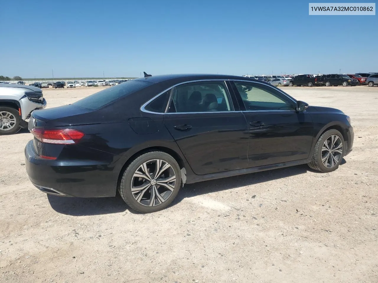 2021 Volkswagen Passat Se VIN: 1VWSA7A32MC010862 Lot: 73332804