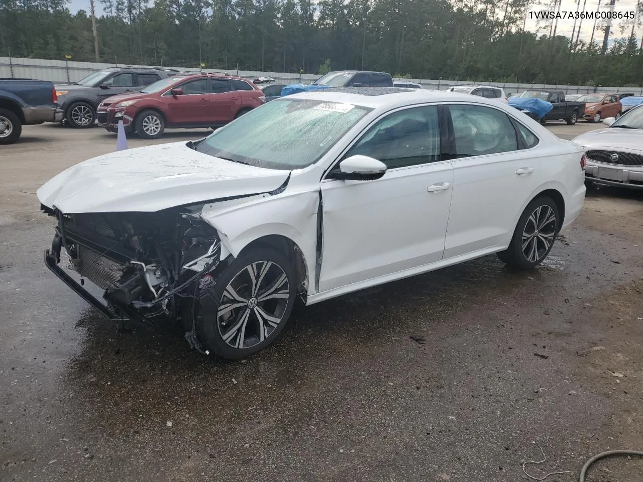 2021 Volkswagen Passat Se VIN: 1VWSA7A36MC008645 Lot: 73508604