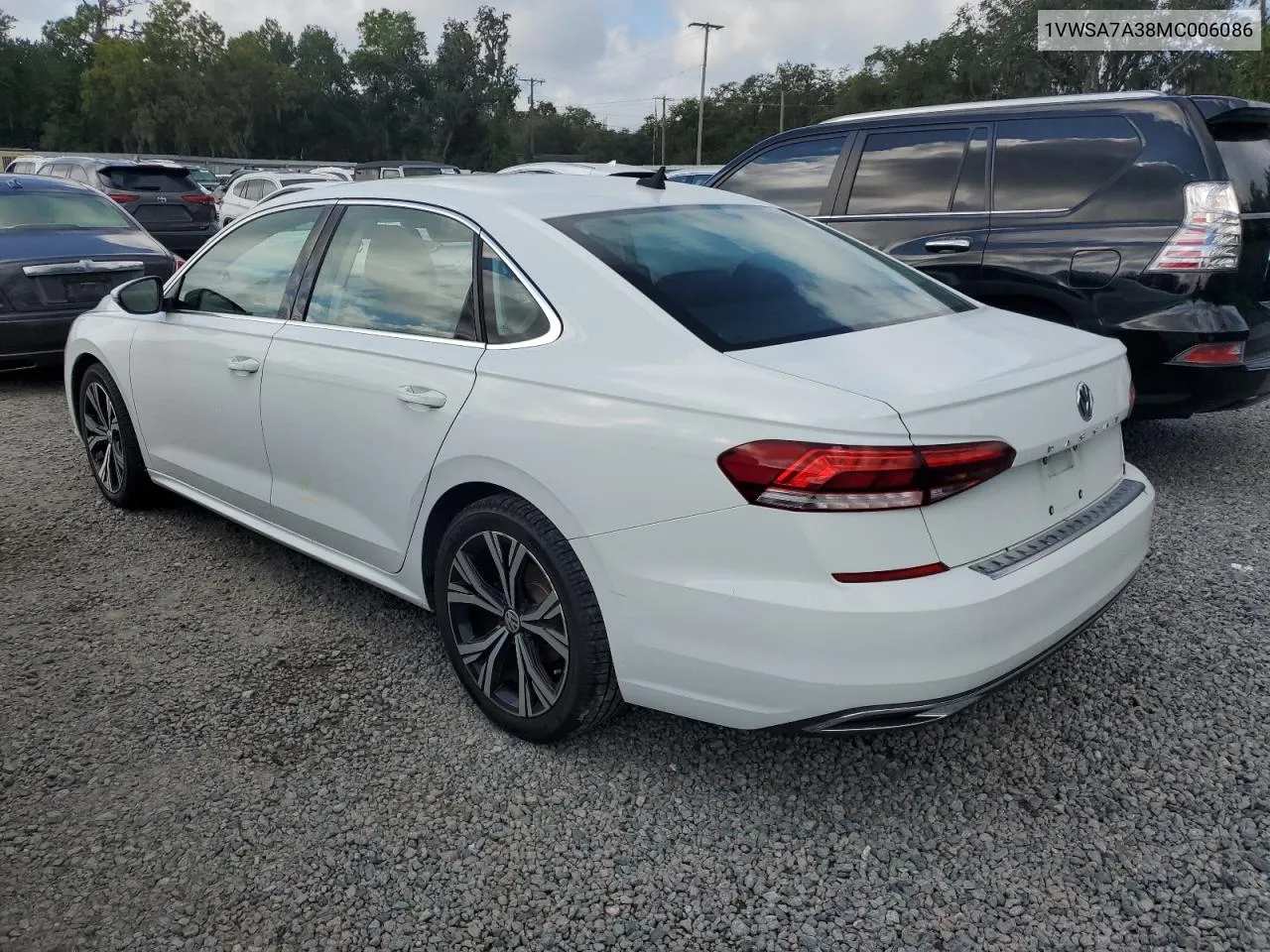 2021 Volkswagen Passat Se VIN: 1VWSA7A38MC006086 Lot: 73803964