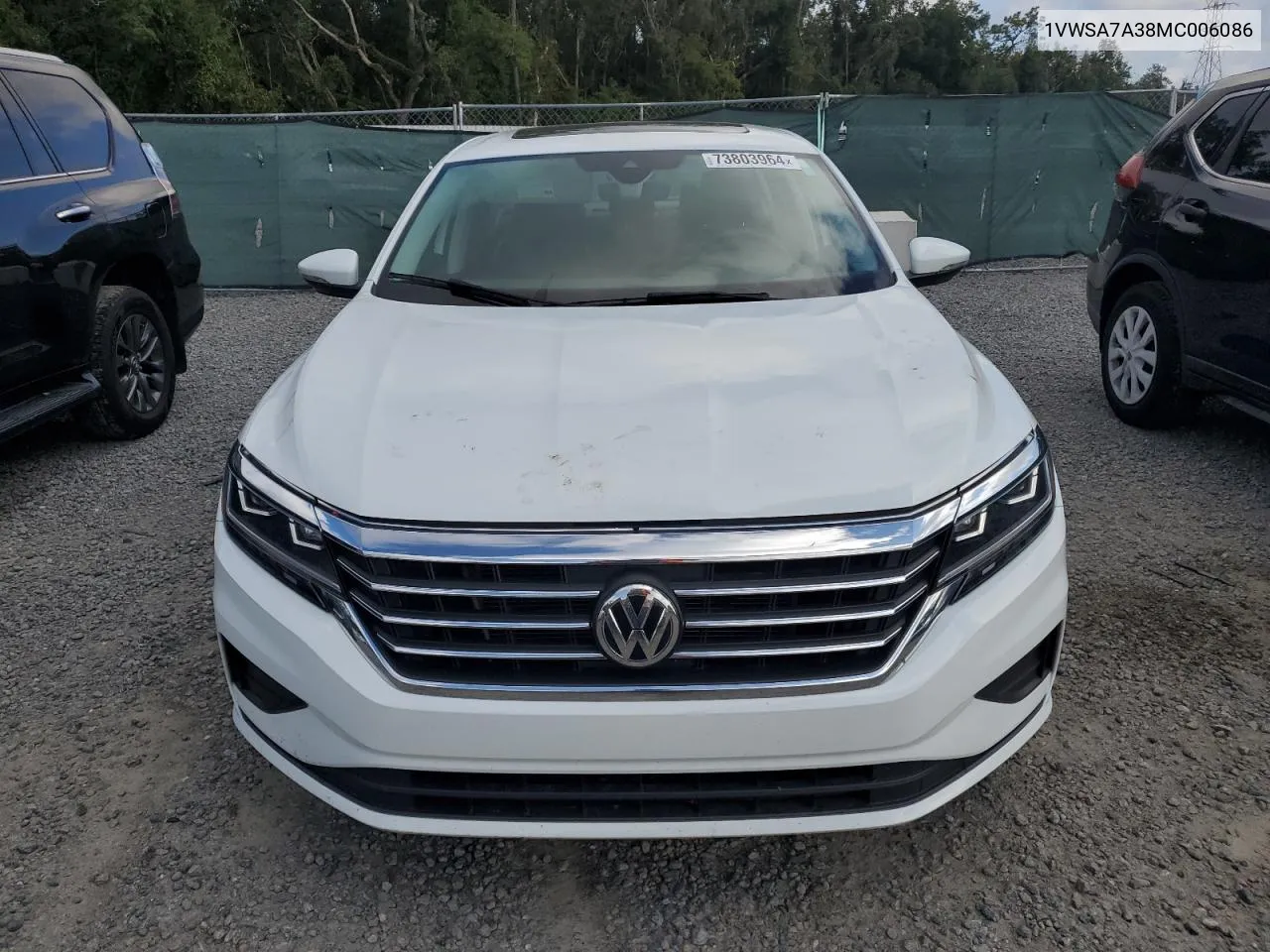 2021 Volkswagen Passat Se VIN: 1VWSA7A38MC006086 Lot: 73803964