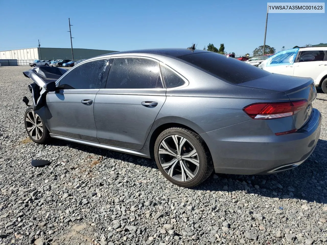 2021 Volkswagen Passat Se VIN: 1VWSA7A35MC001623 Lot: 75517174