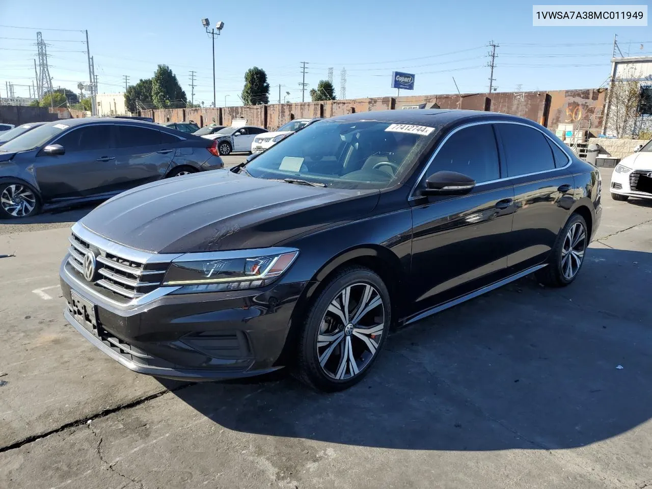 2021 Volkswagen Passat Se VIN: 1VWSA7A38MC011949 Lot: 77412744