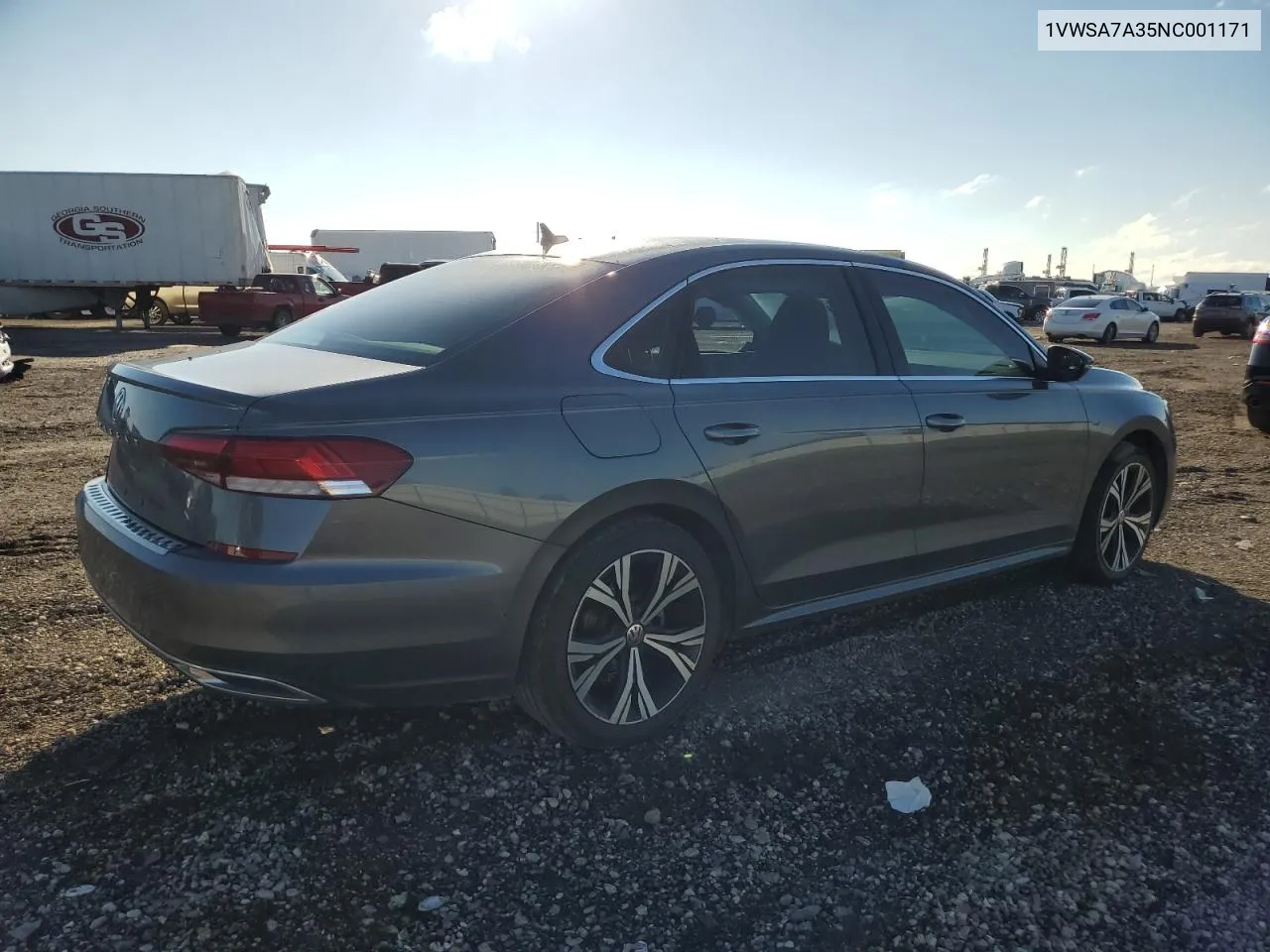 1VWSA7A35NC001171 2022 Volkswagen Passat Se