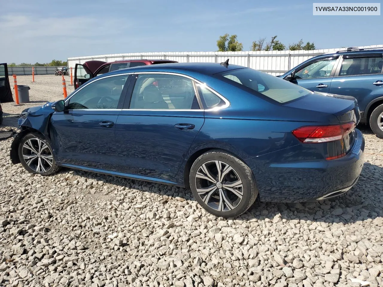 1VWSA7A33NC001900 2022 Volkswagen Passat Se