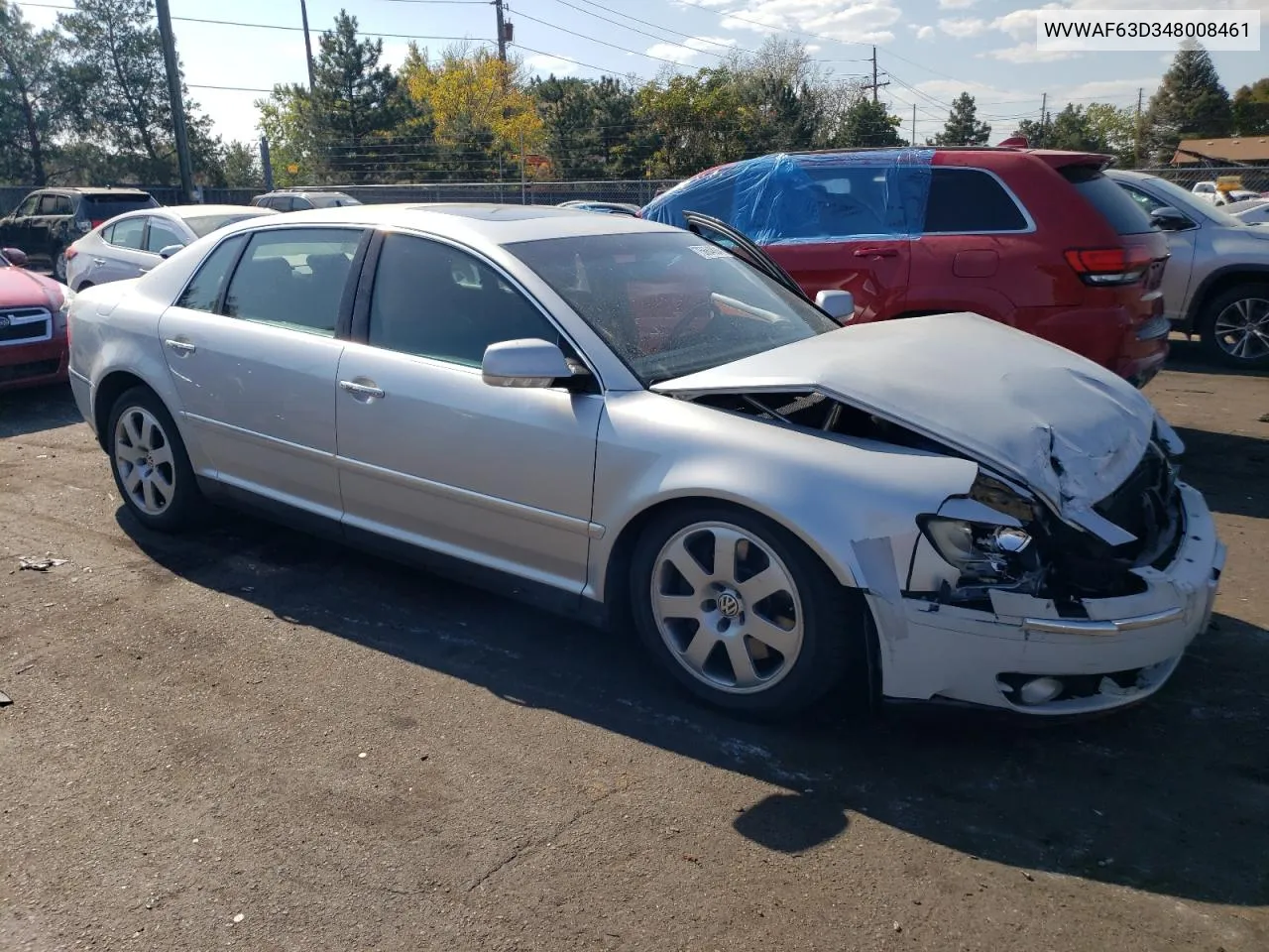 2004 Volkswagen Phaeton 4.2 VIN: WVWAF63D348008461 Lot: 75664804