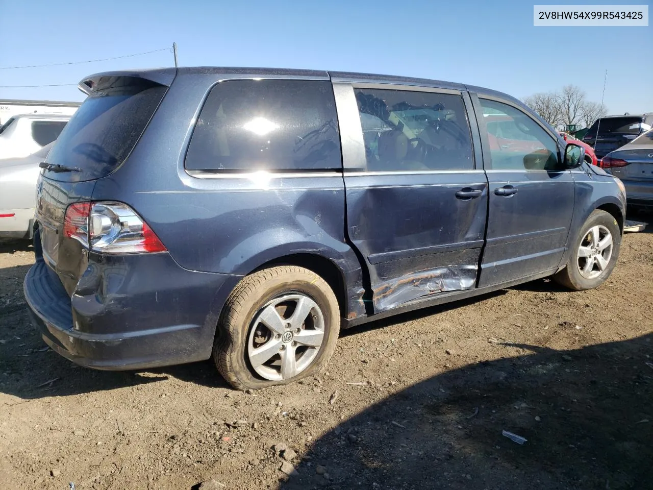 2009 Volkswagen Routan Sel VIN: 2V8HW54X99R543425 Lot: 55545454