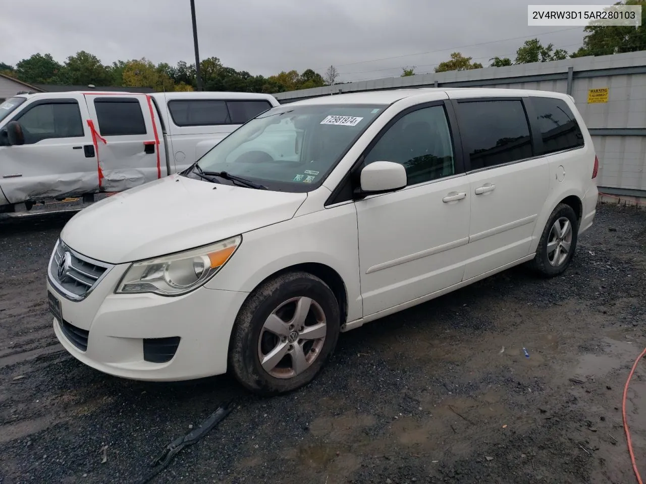 2010 Volkswagen Routan Se VIN: 2V4RW3D15AR280103 Lot: 72981974