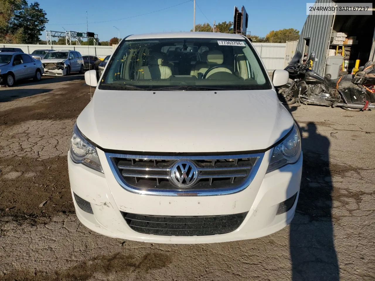 2010 Volkswagen Routan Se VIN: 2V4RW3D13AR167217 Lot: 77363794