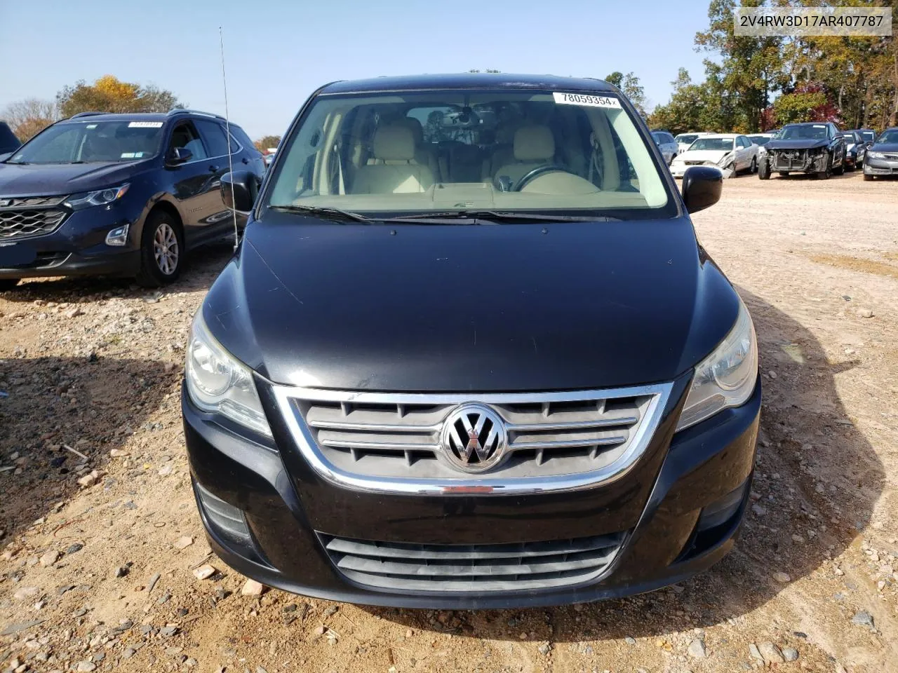 2010 Volkswagen Routan Se VIN: 2V4RW3D17AR407787 Lot: 78059354