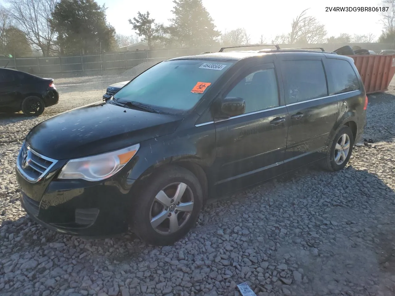 2011 Volkswagen Routan Se VIN: 2V4RW3DG9BR806187 Lot: 46438504