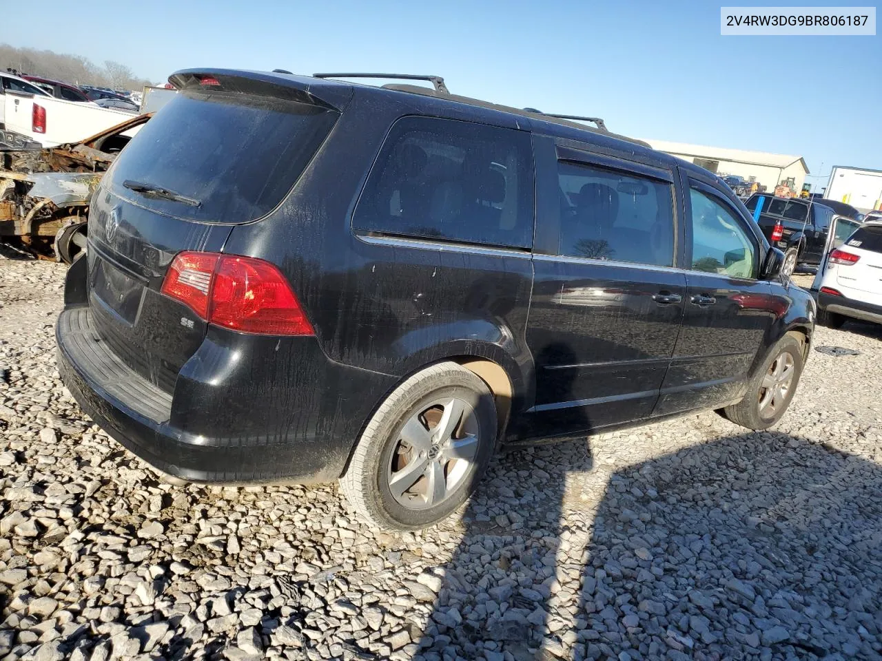 2011 Volkswagen Routan Se VIN: 2V4RW3DG9BR806187 Lot: 46438504