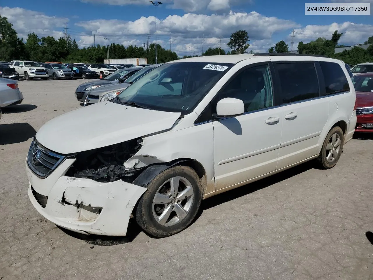 2011 Volkswagen Routan Se VIN: 2V4RW3DG9BR717350 Lot: 58409294