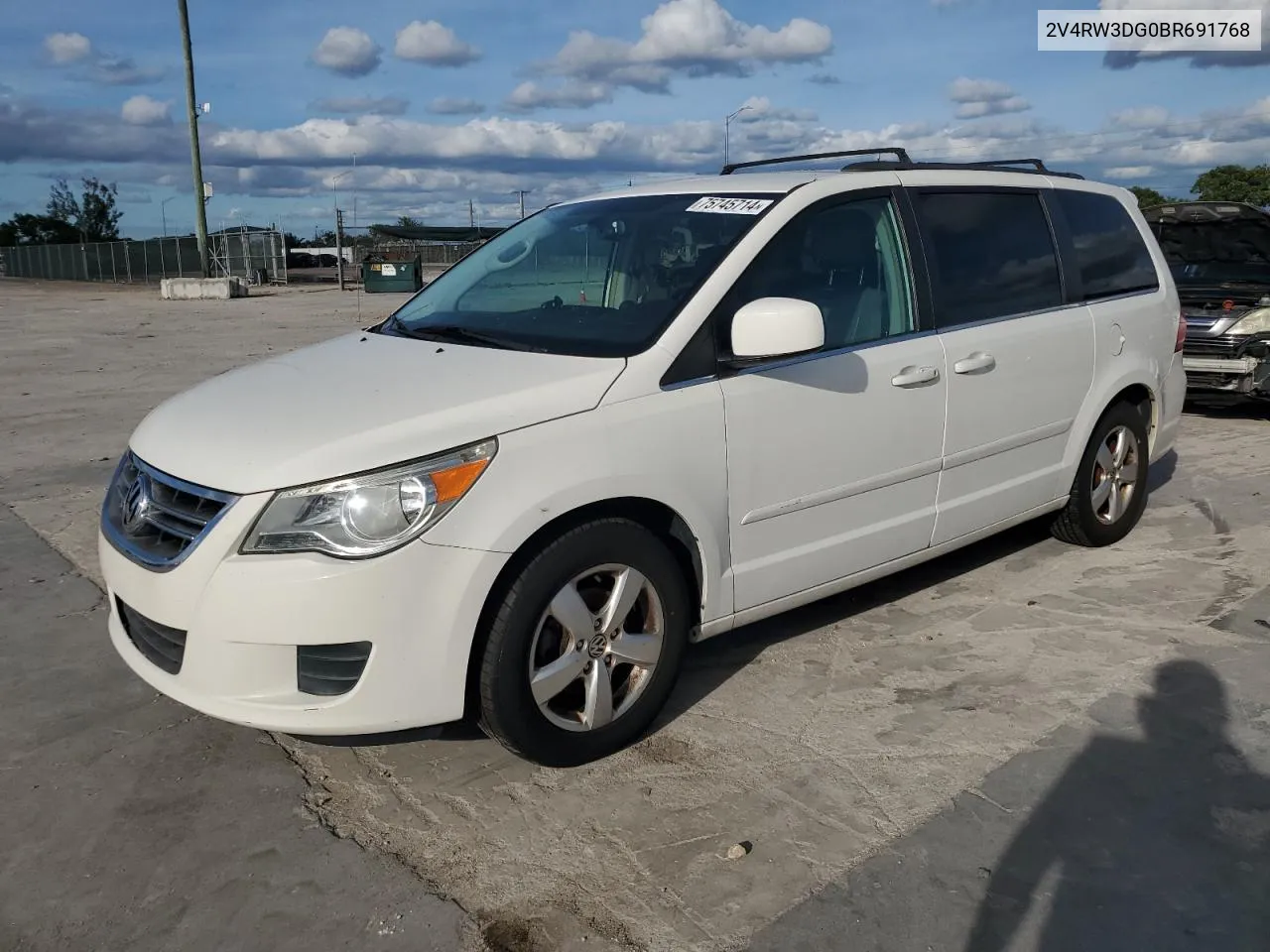 2011 Volkswagen Routan Se VIN: 2V4RW3DG0BR691768 Lot: 75745714