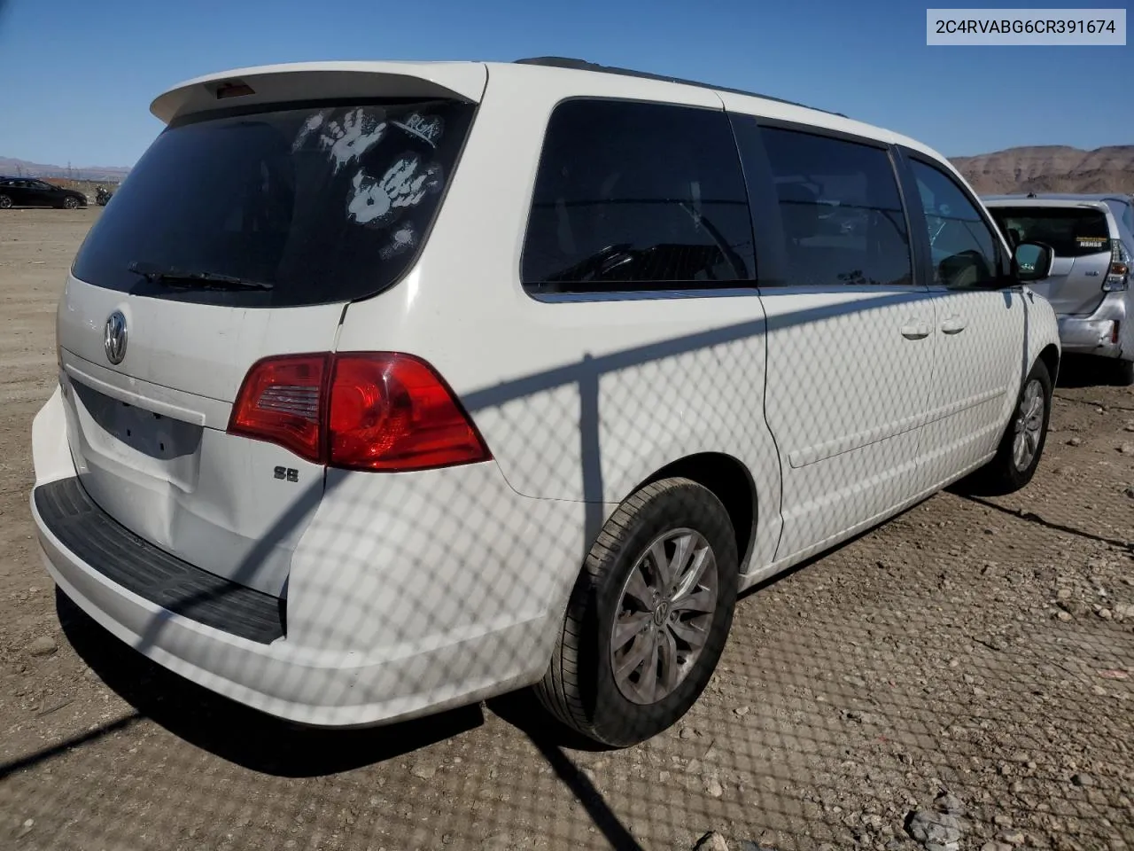 2012 Volkswagen Routan Se VIN: 2C4RVABG6CR391674 Lot: 44779344