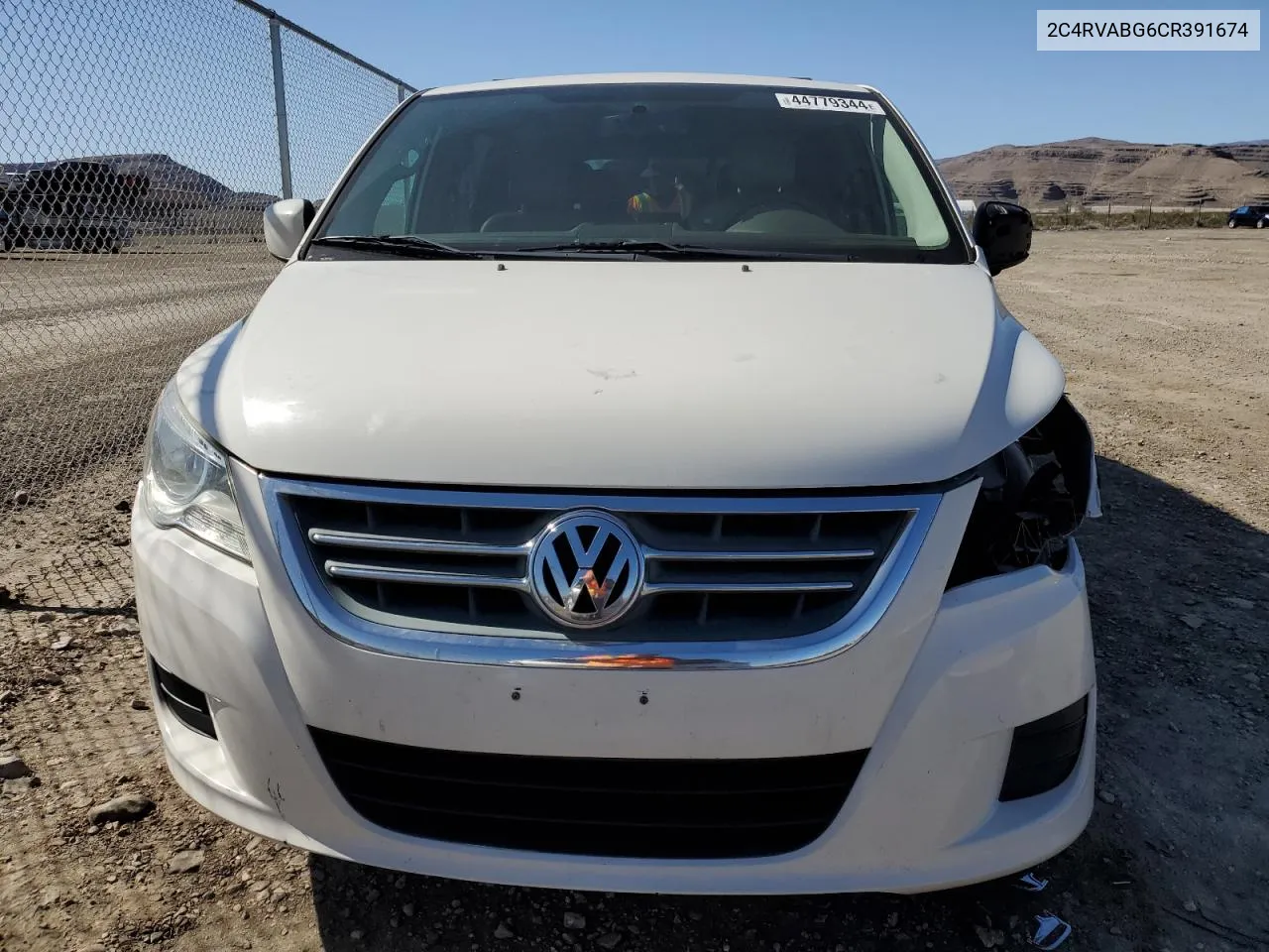 2012 Volkswagen Routan Se VIN: 2C4RVABG6CR391674 Lot: 44779344