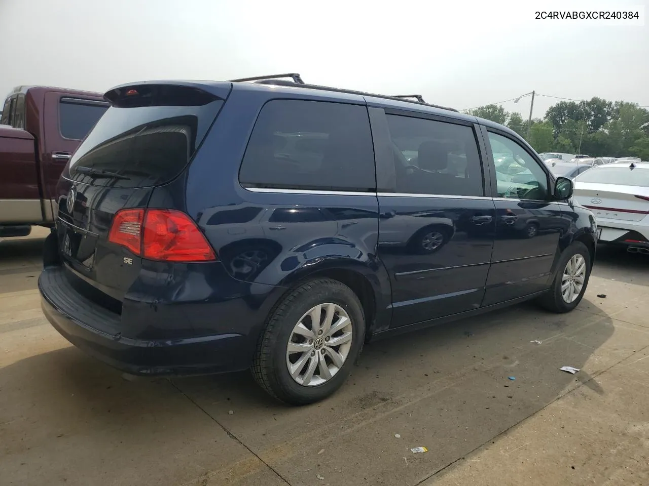 2012 Volkswagen Routan Se VIN: 2C4RVABGXCR240384 Lot: 64505534