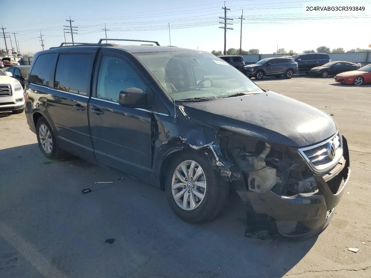 2012 Volkswagen Routan Se VIN: 2C4RVABG3CR393849 Lot: 74524694