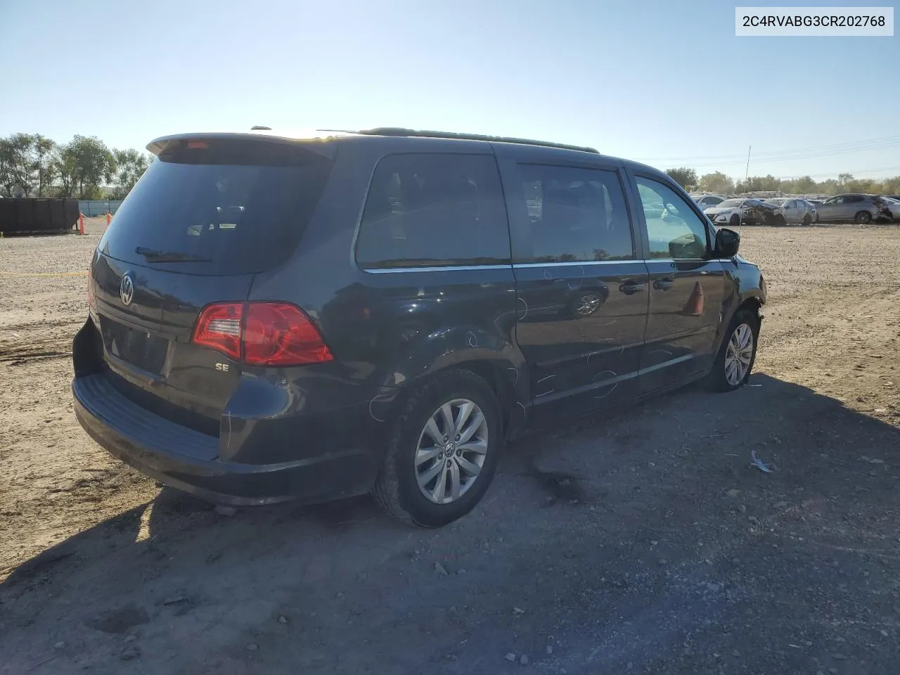 2012 Volkswagen Routan Se VIN: 2C4RVABG3CR202768 Lot: 74610034