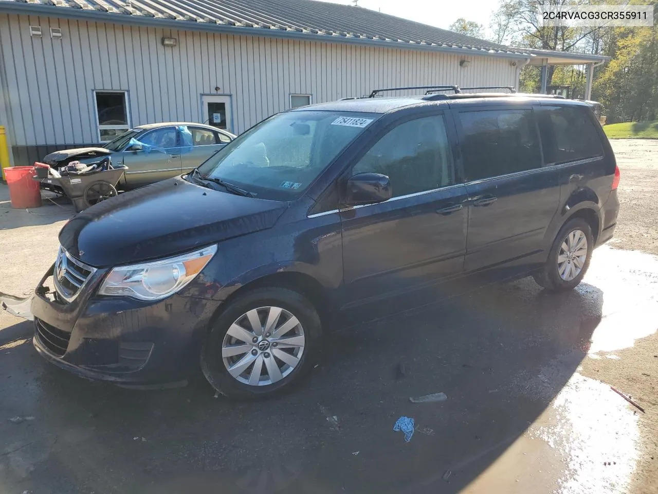 2012 Volkswagen Routan Sel VIN: 2C4RVACG3CR355911 Lot: 75411824