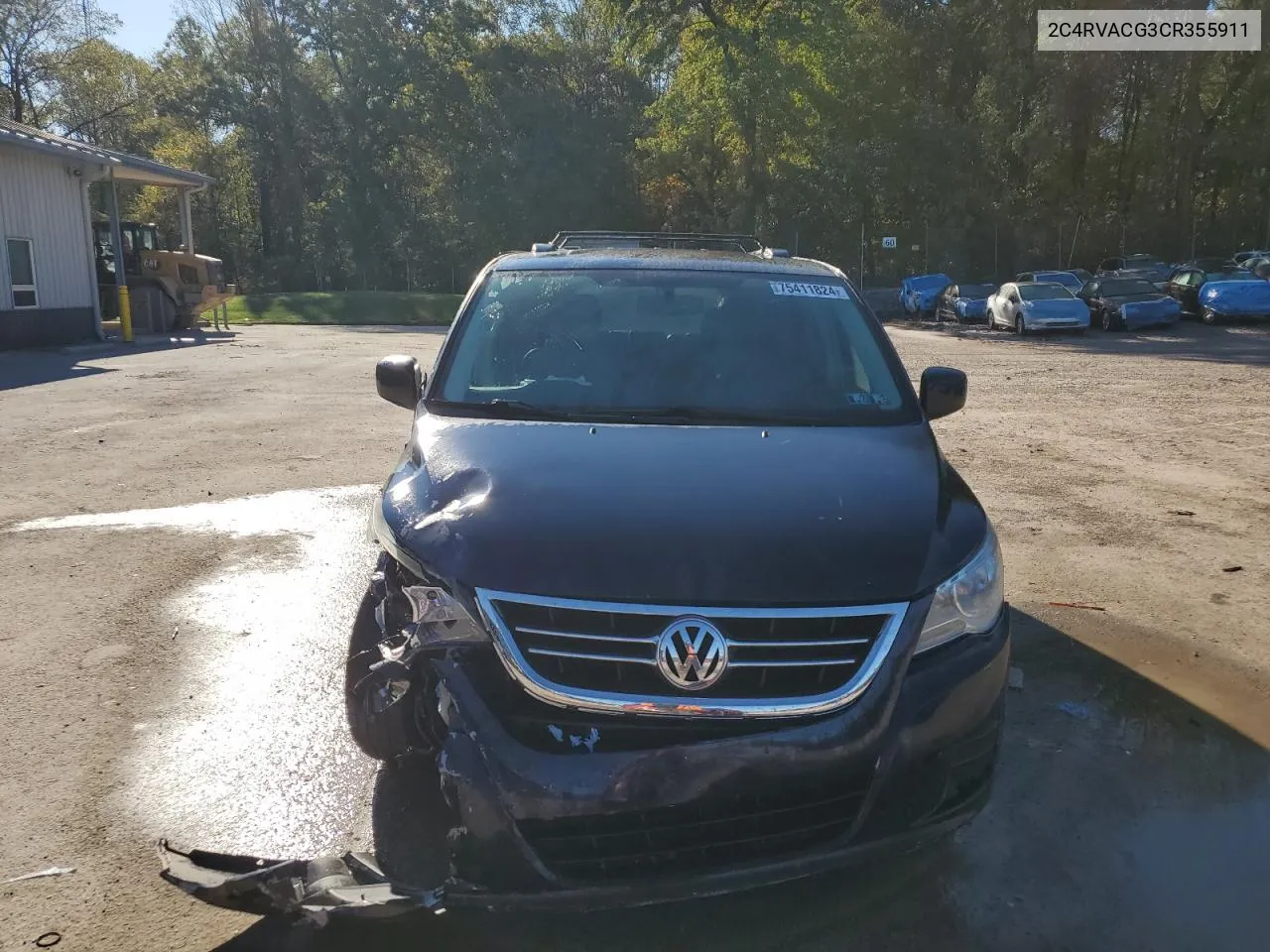 2012 Volkswagen Routan Sel VIN: 2C4RVACG3CR355911 Lot: 75411824