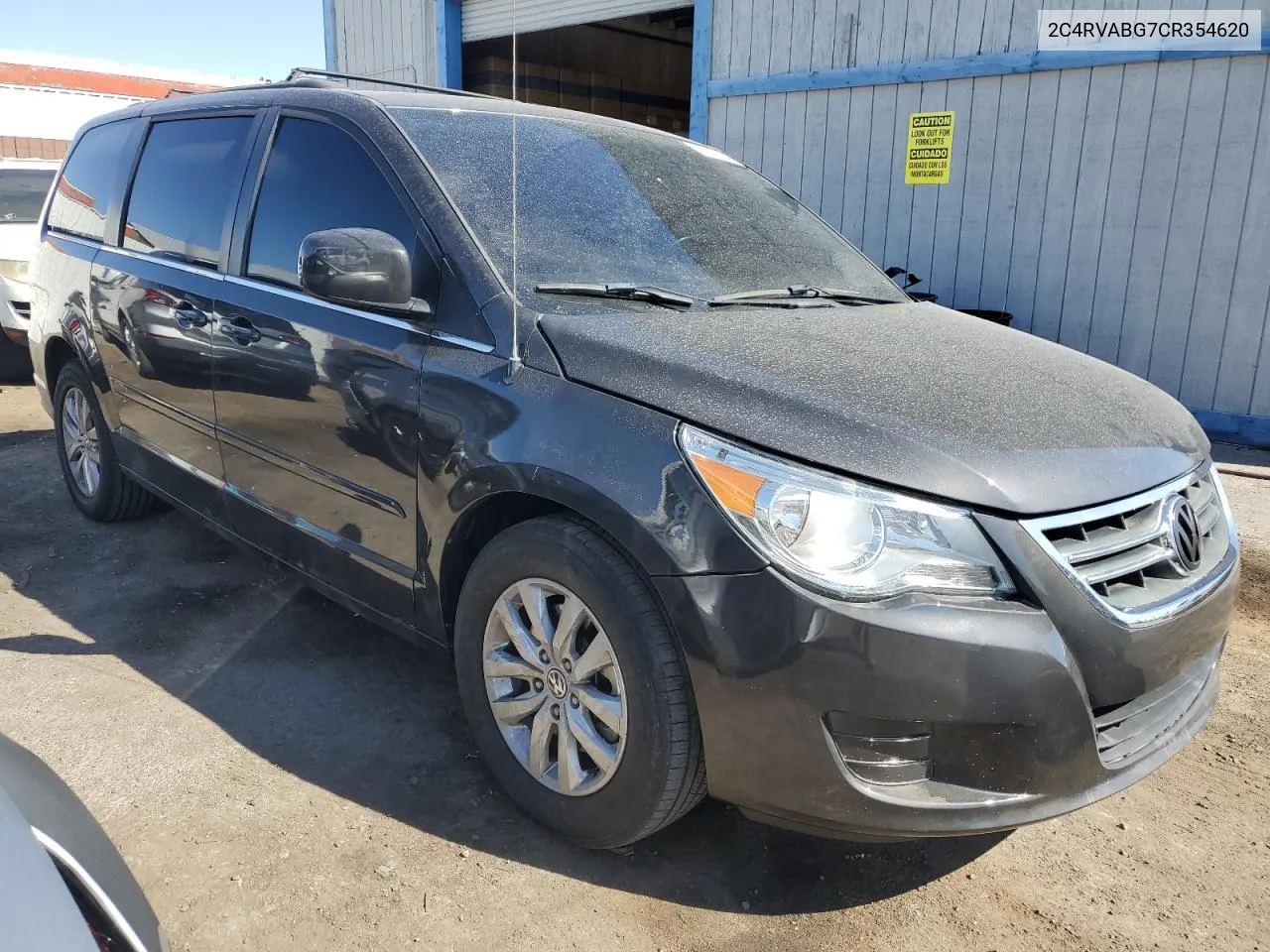 2012 Volkswagen Routan Se VIN: 2C4RVABG7CR354620 Lot: 76297964