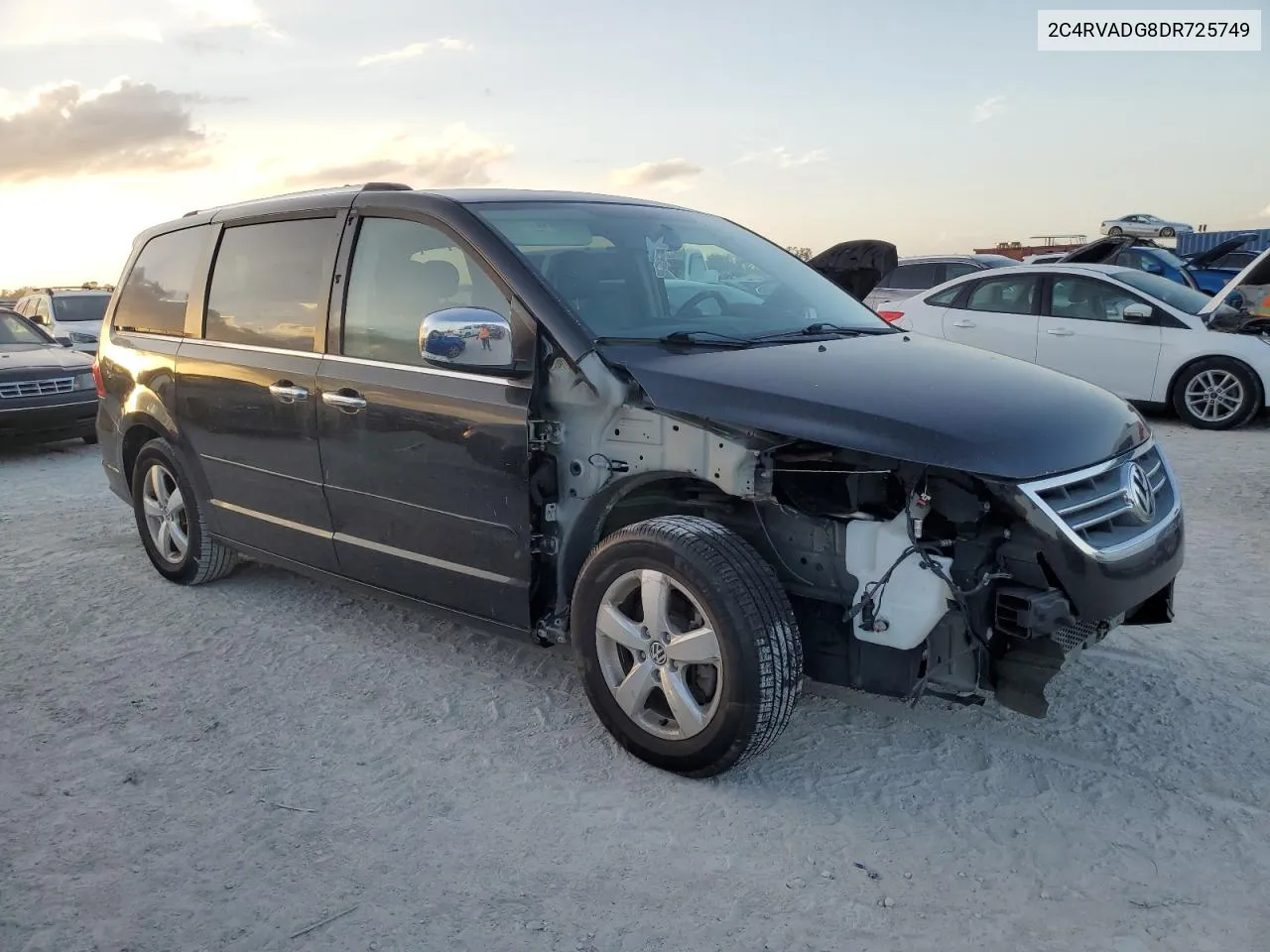 2013 Volkswagen Routan Sel Premium VIN: 2C4RVADG8DR725749 Lot: 77624324