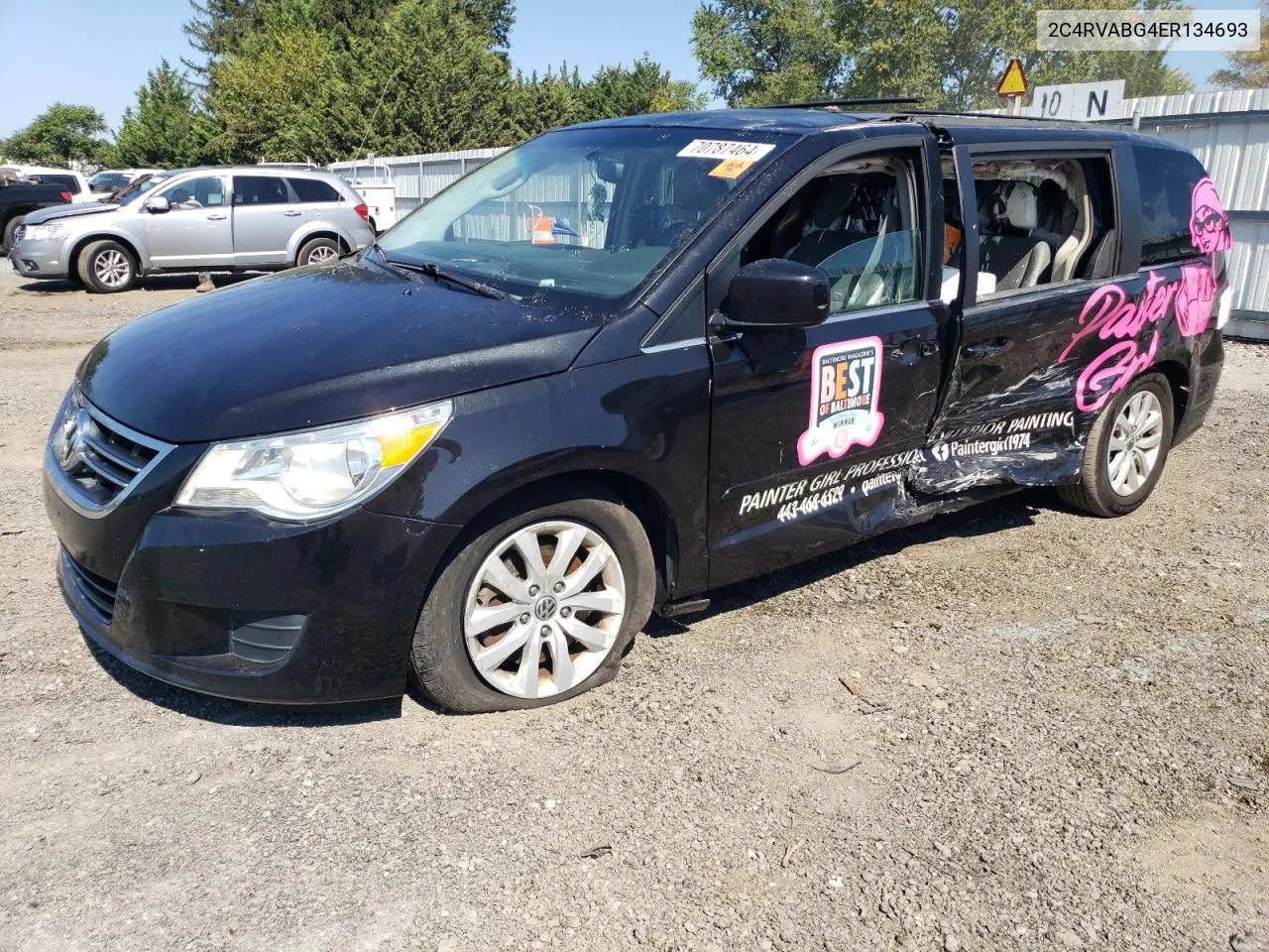 2014 Volkswagen Routan Se VIN: 2C4RVABG4ER134693 Lot: 70787464