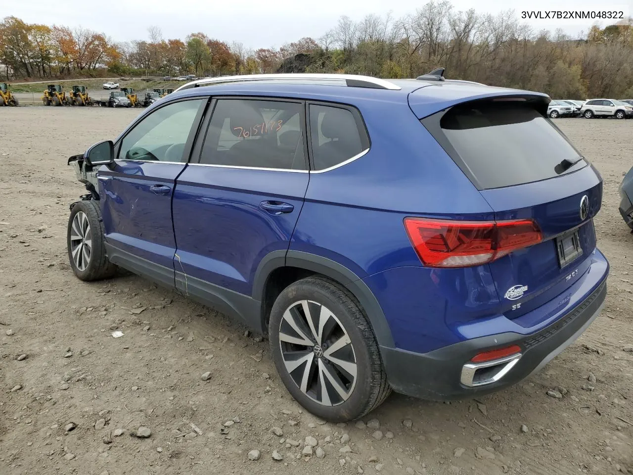 2022 Volkswagen Taos Se Iq Drive VIN: 3VVLX7B2XNM048322 Lot: 79709174