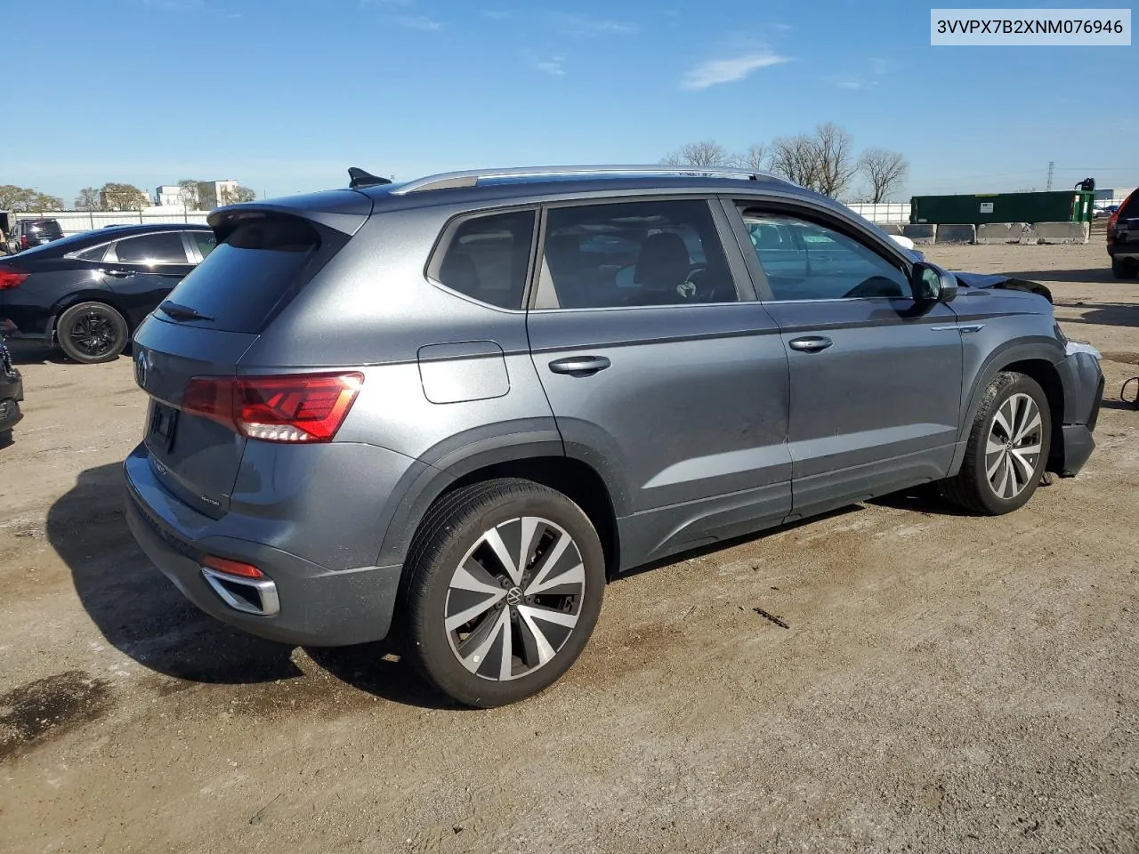 2022 Volkswagen Taos Se Iq Drive VIN: 3VVPX7B2XNM076946 Lot: 79927804