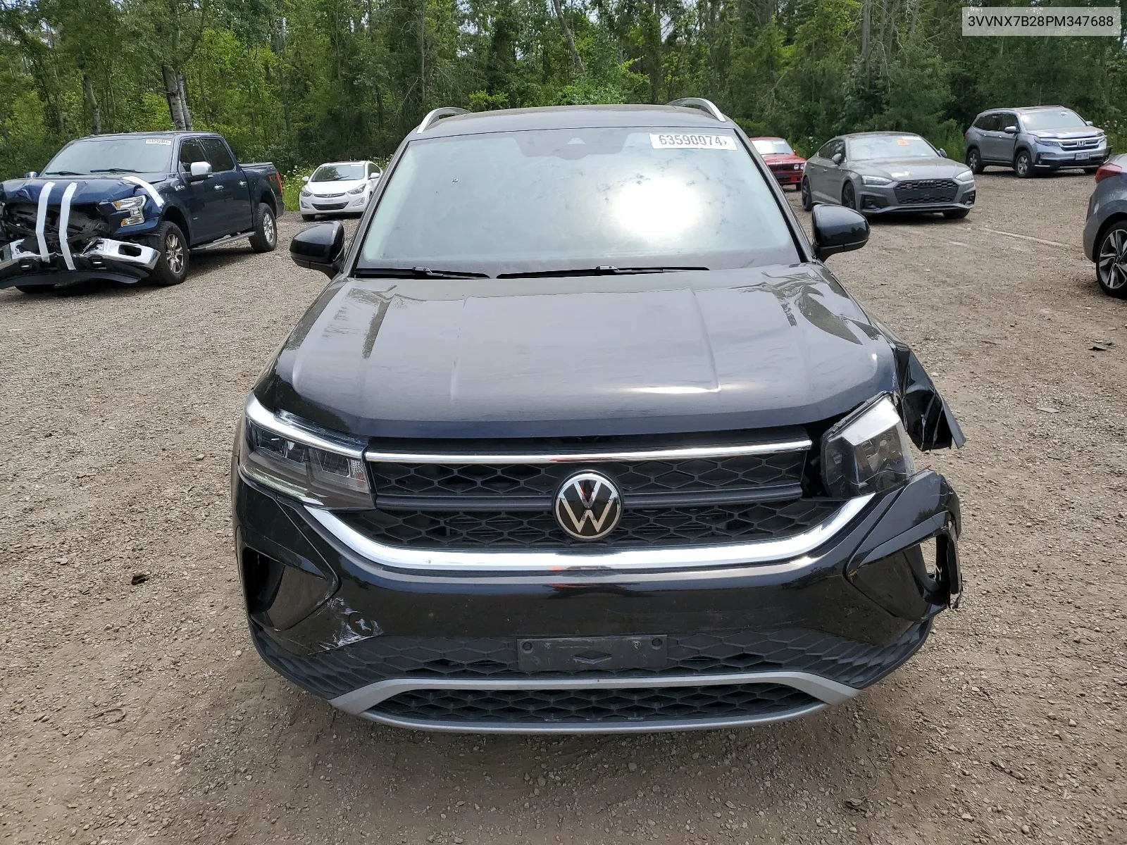 2023 Volkswagen Taos Se VIN: 3VVNX7B28PM347688 Lot: 63590074